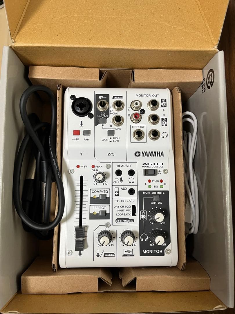 YAMAHA オーディオミキサー AG03 マイクセット