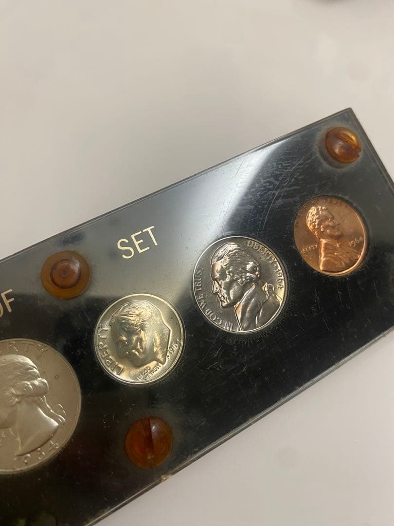 1964年　銀貨　アメリカドル　プルーフ セット