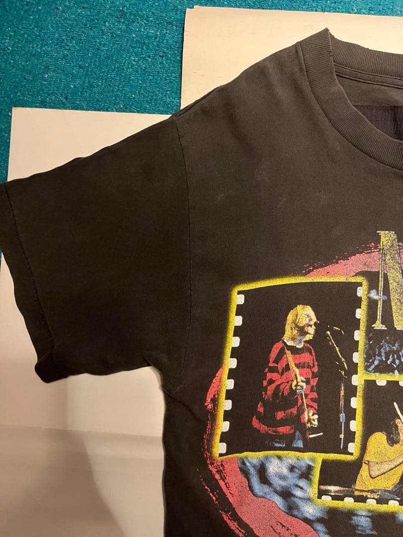 90s NIRVANA vintage tシャツ グッドフェード 短丈