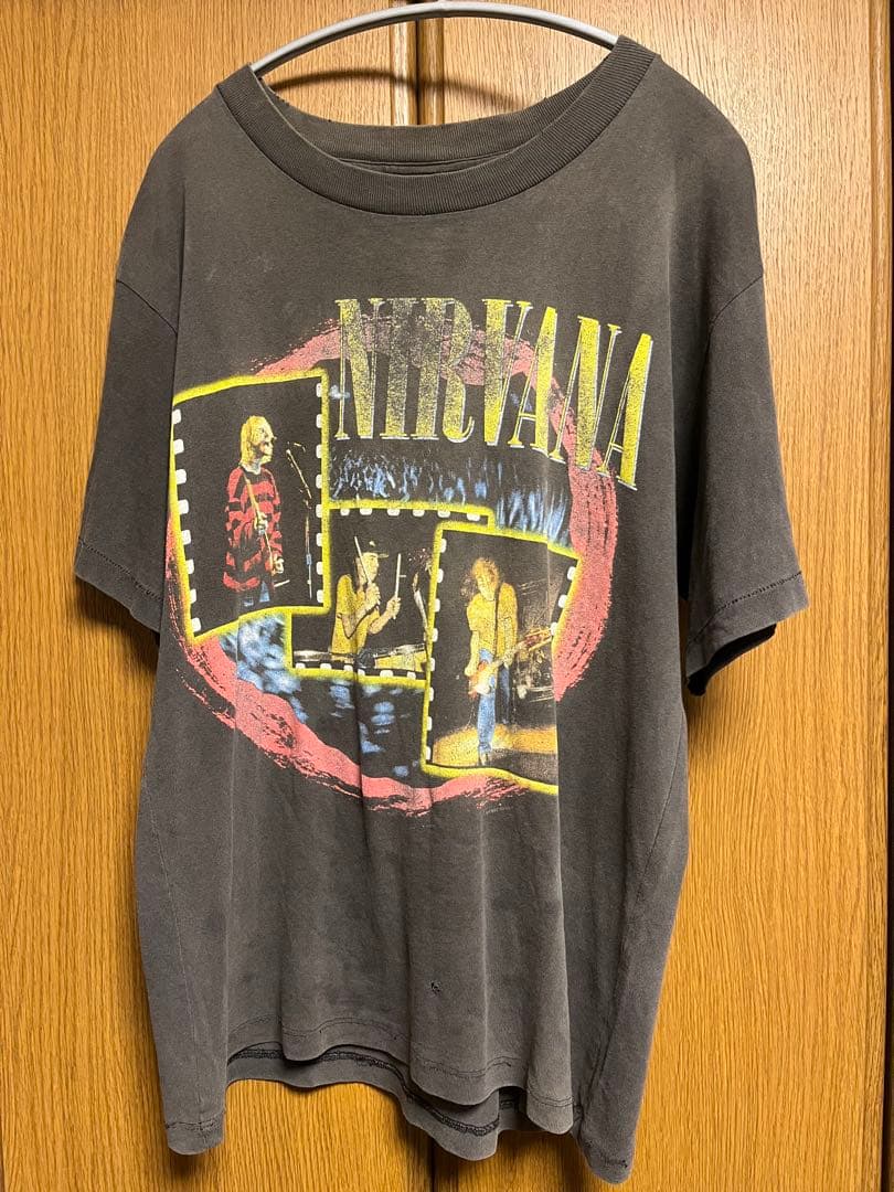 90s NIRVANA vintage tシャツ グッドフェード 短丈