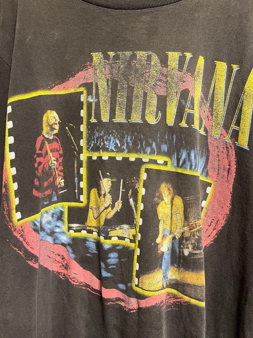 90s NIRVANA vintage tシャツ グッドフェード 短丈