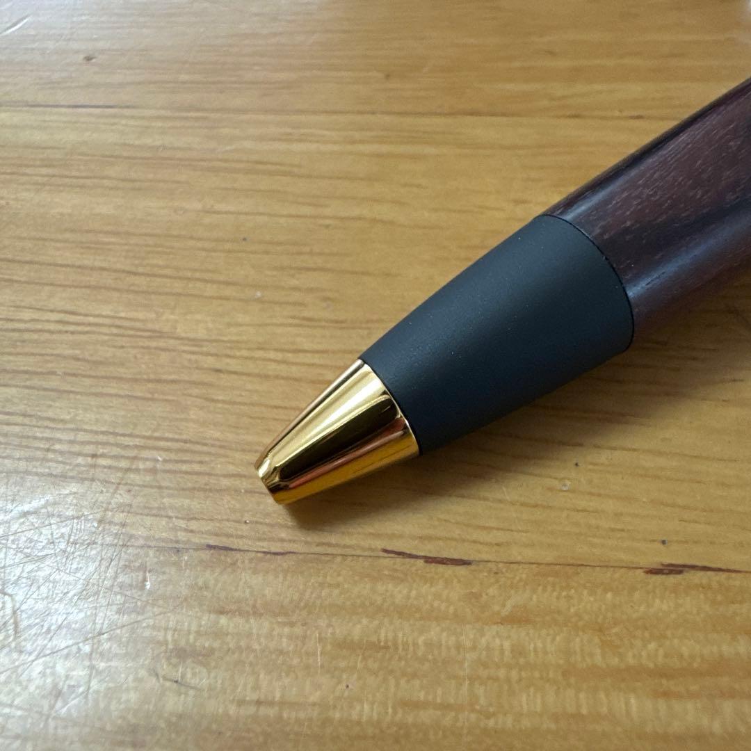 新品 野原工芸 キングウッド ボールペン スタンダード ゴールド金具 SANZO