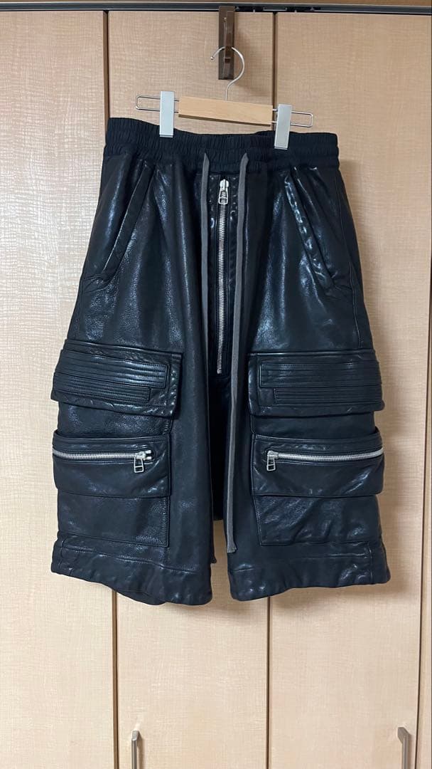 A.F ARTEFACT エーエフ アーティファクト レザー ハーフカーゴパンツ