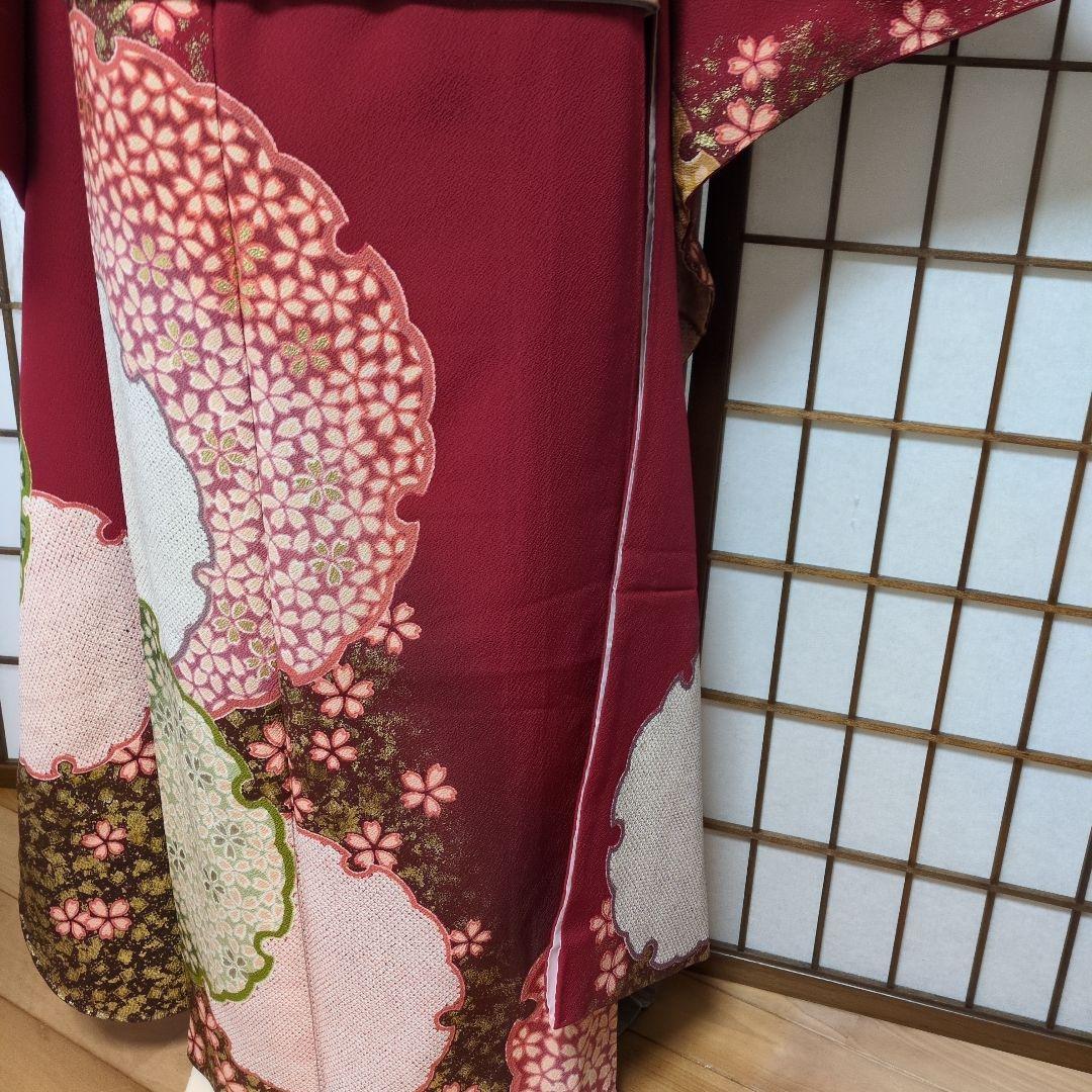 カリメルアロス身丈164センチ　振袖帯セット　正絹