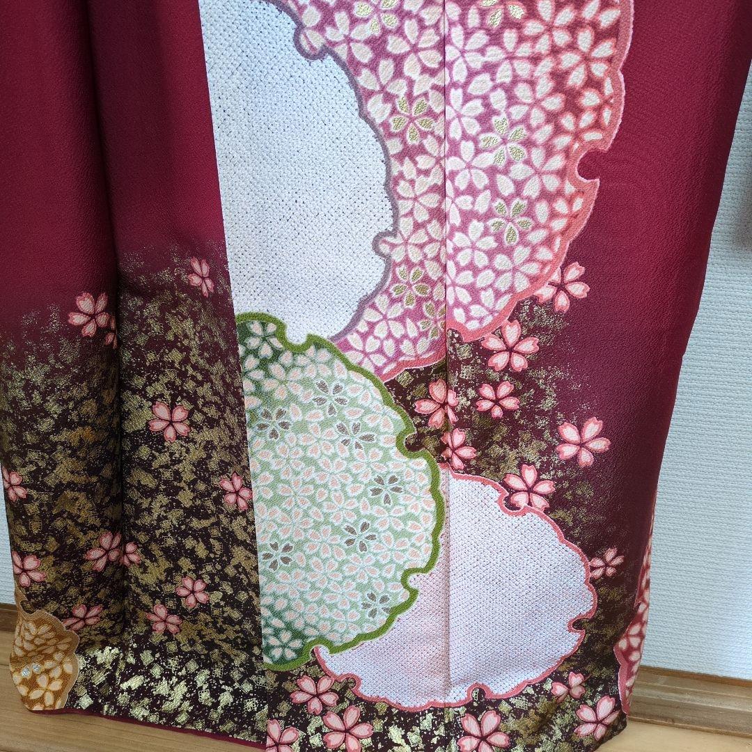 カリメルアロス身丈164センチ　振袖帯セット　正絹