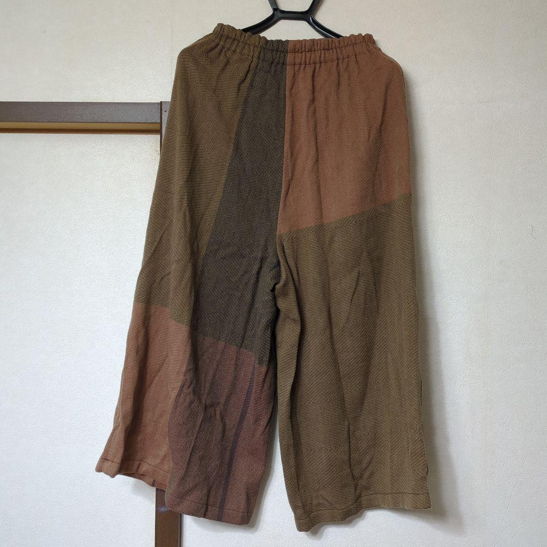 ブラウン系 ガウチョパンツ