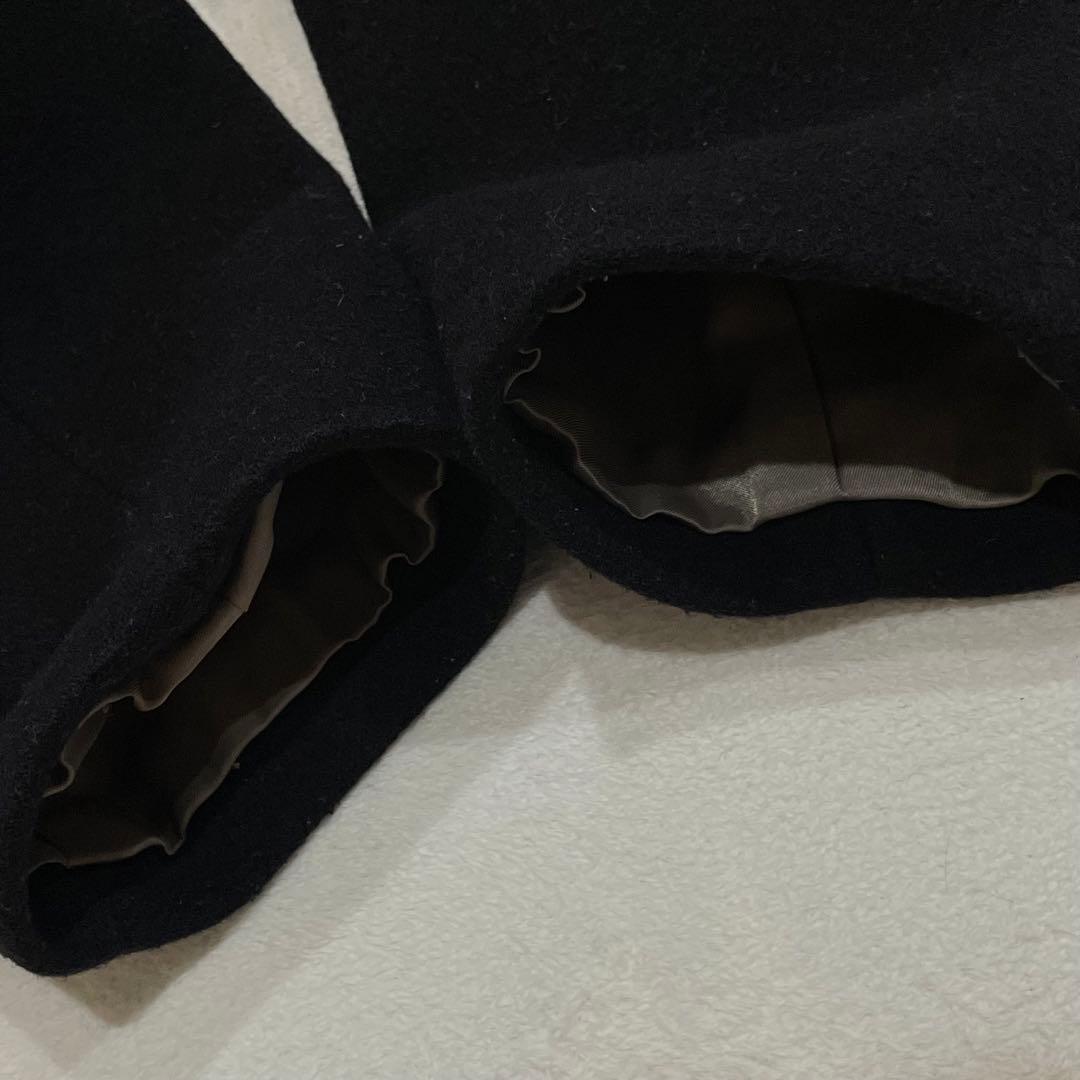 IENA　MONTECO ウールコート　チェスターコート　ダブルフェイス　黒