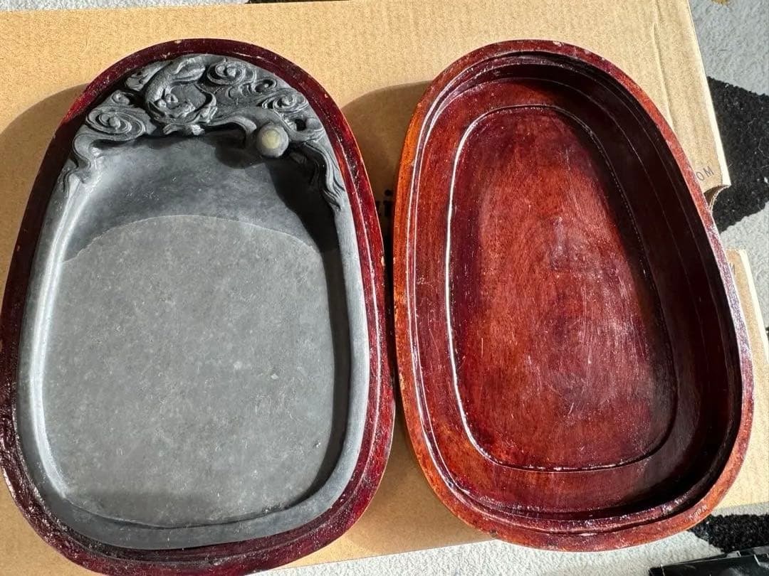 中国　端州名硯　古物　アンティーク　硯　古硯