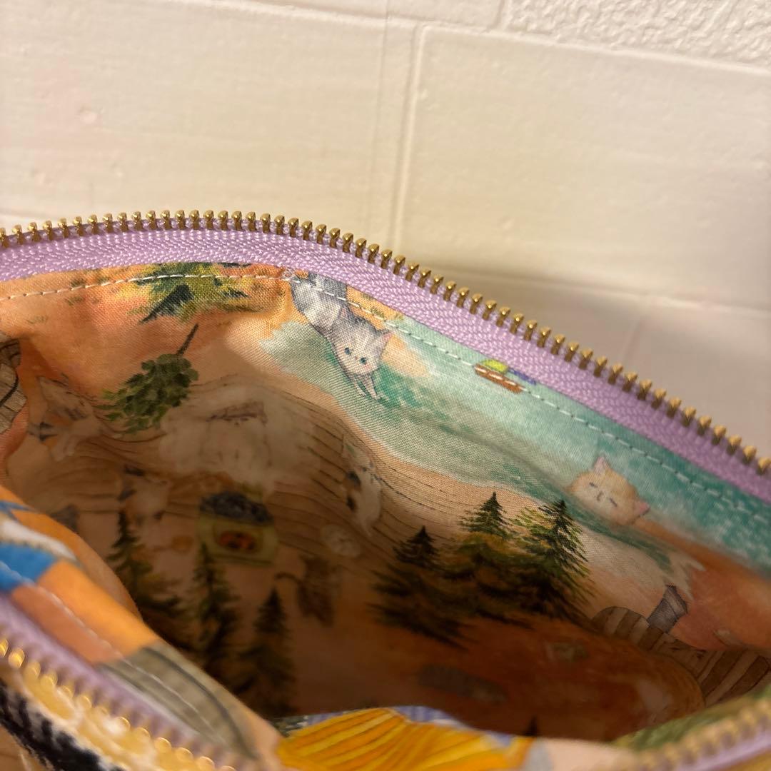 きまぐれSALE ユキエモン　巾着　12cmファスナーポーチ　ハンドメイド　お得