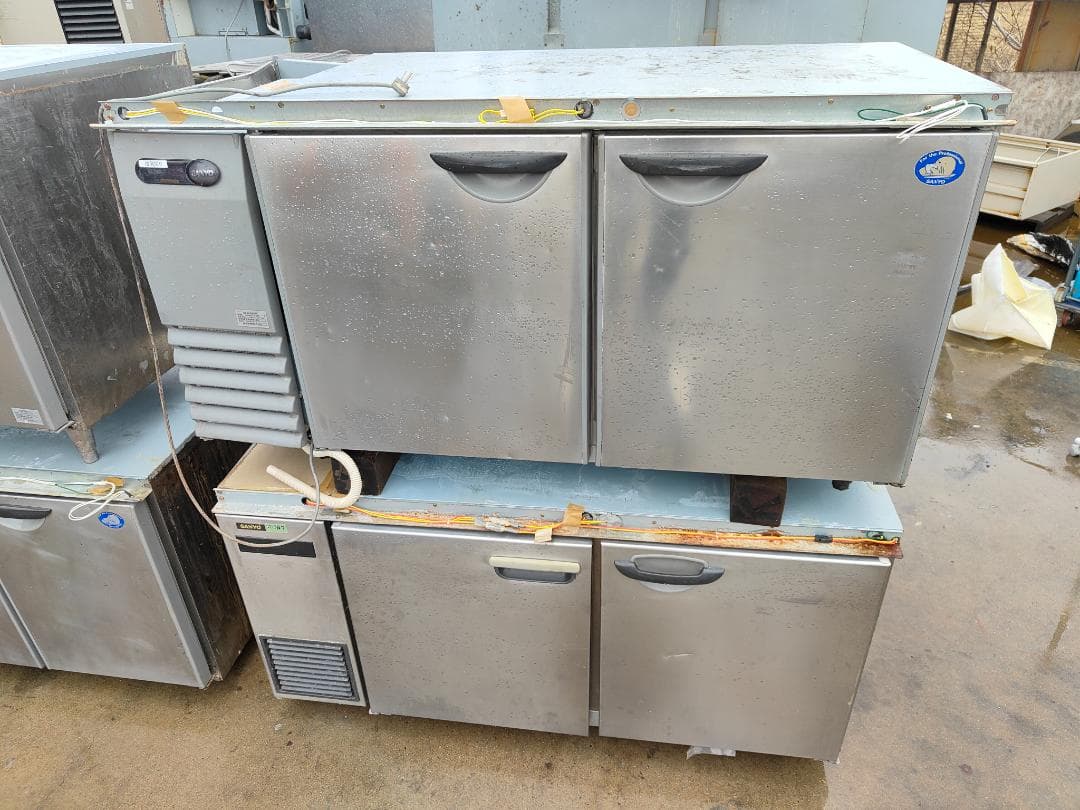 サンヨー 台下冷蔵庫 厨房用品 飲食店 ヨコ型 4台セット