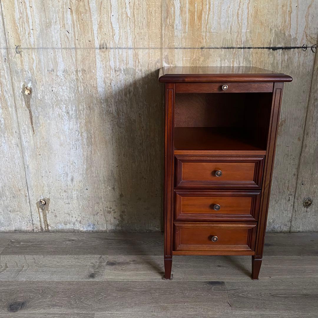 東海家具KENT 電話台　サイドチェスト コンソール　マホガニー材