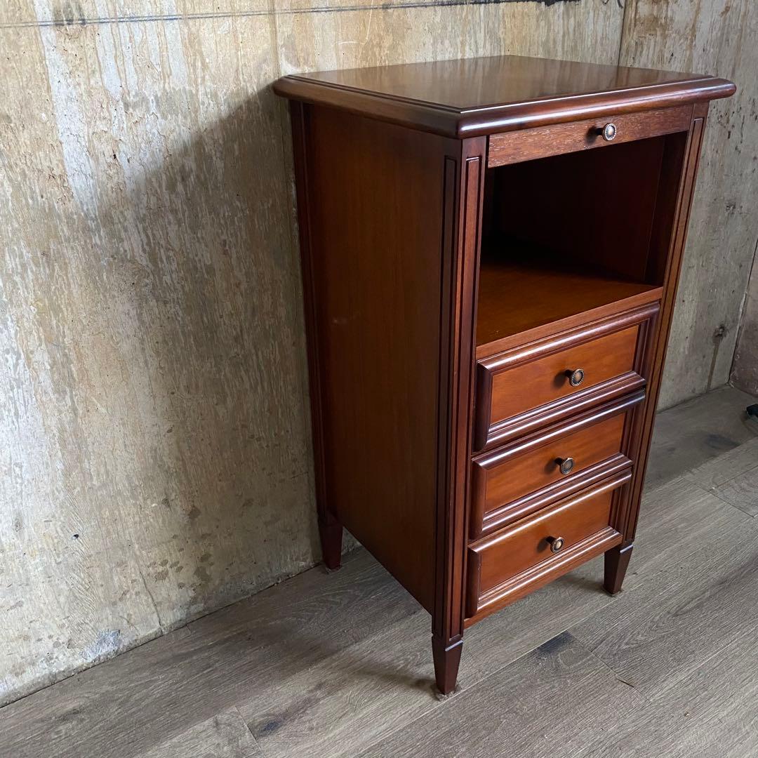 東海家具KENT 電話台　サイドチェスト コンソール　マホガニー材