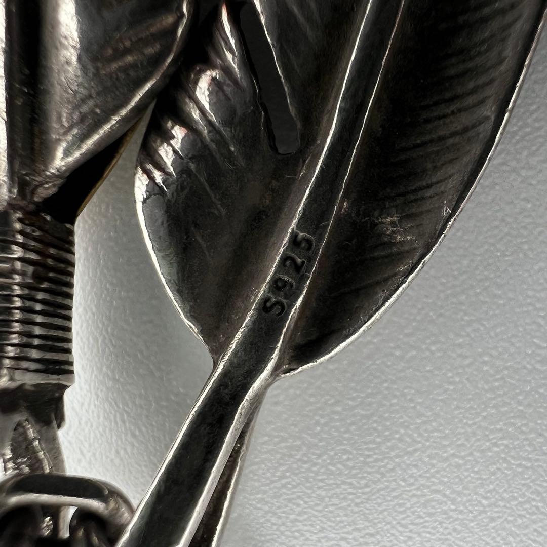 【貴重】シルバーネックレス/フェザーネックレスＳ925刻印