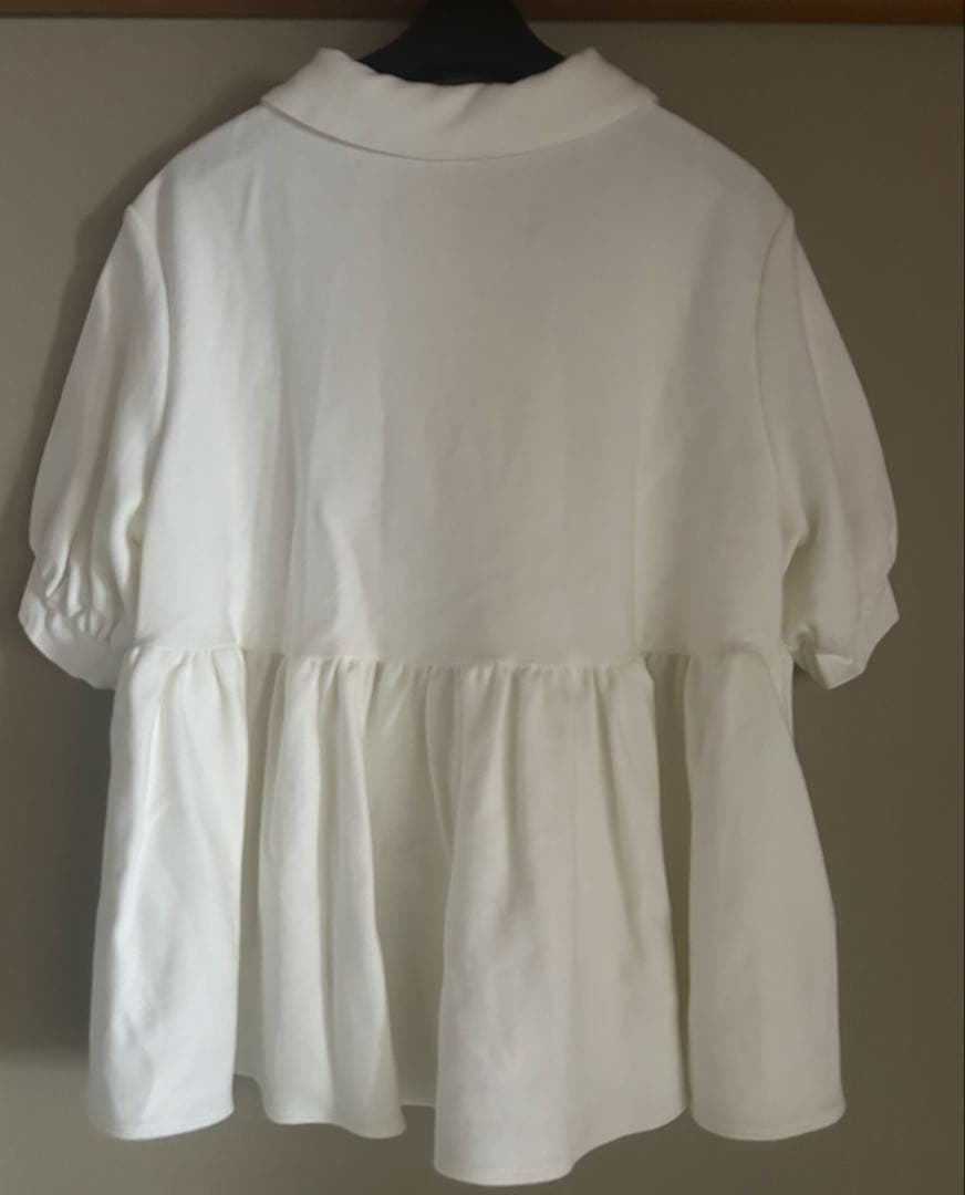 yori ヨリ オーガニックコットンパイルポロカットソー38 ホワイト