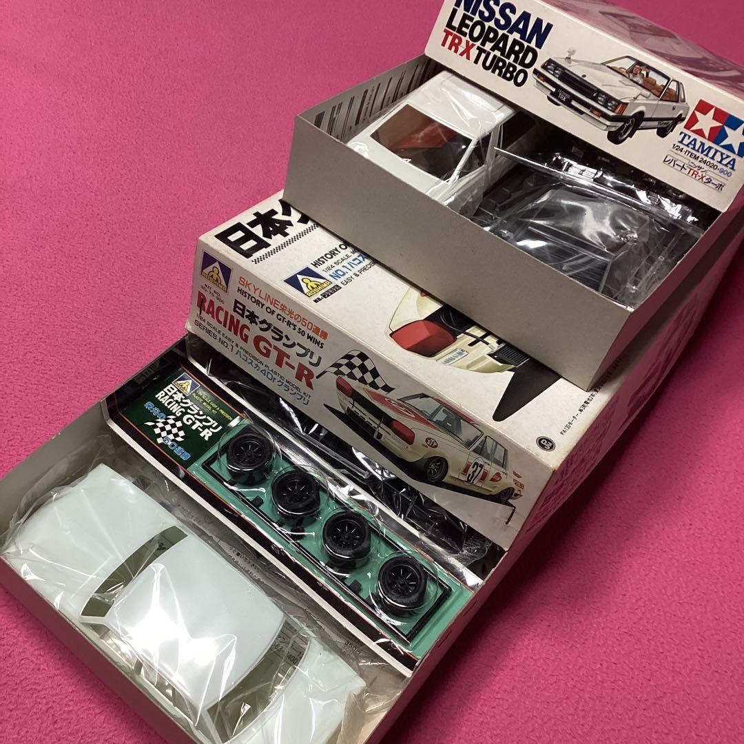 80‘s アオシマ／RACING GT-R☆タミヤ／日産レパードTR-X ターボ