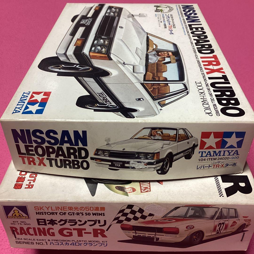 80‘s アオシマ／RACING GT-R☆タミヤ／日産レパードTR-X ターボ