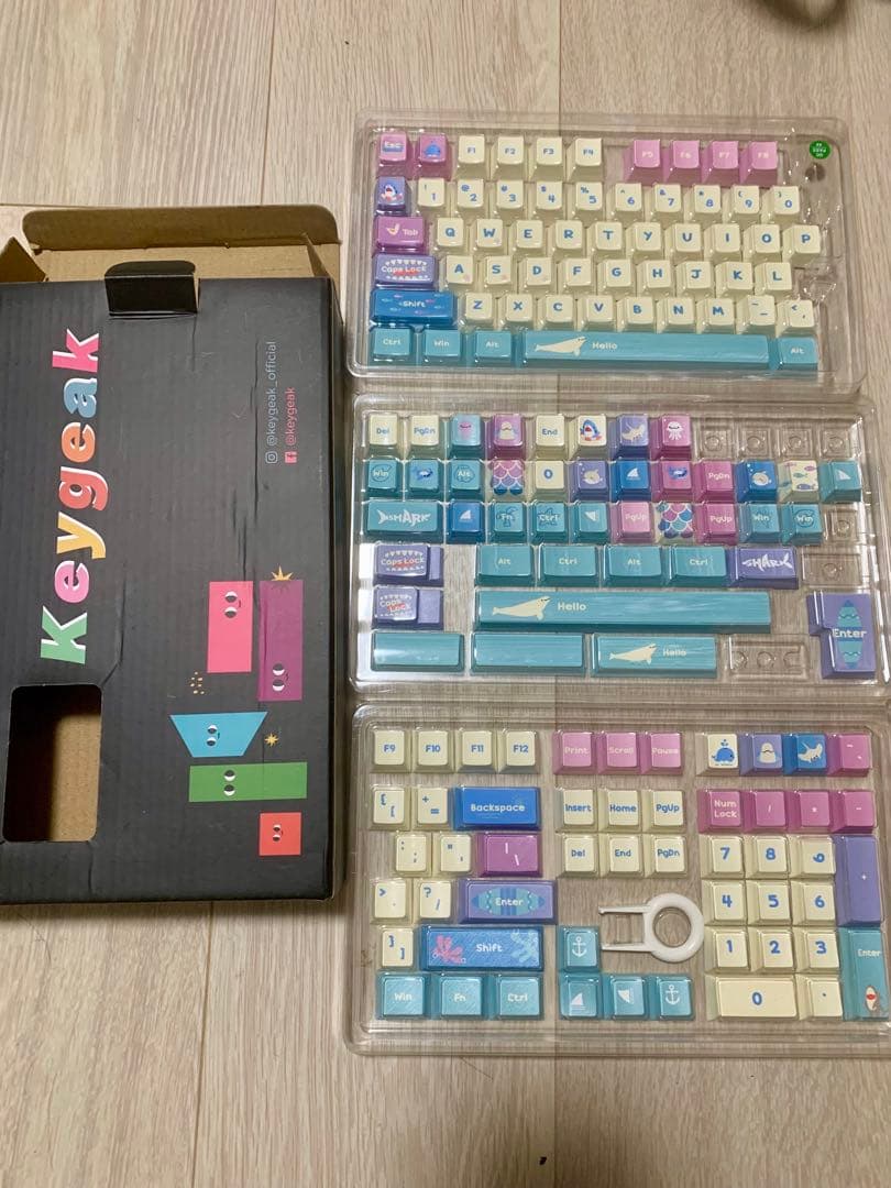 キーボード Keygeak Little Shark PBT Keycaps Set