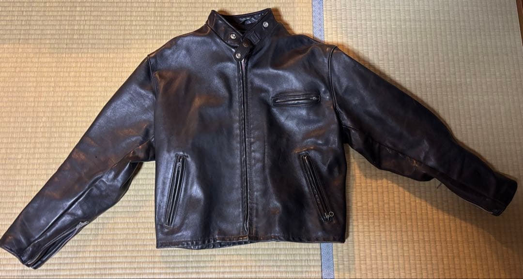 Schott レザー シングル　ライダース　サイズ44