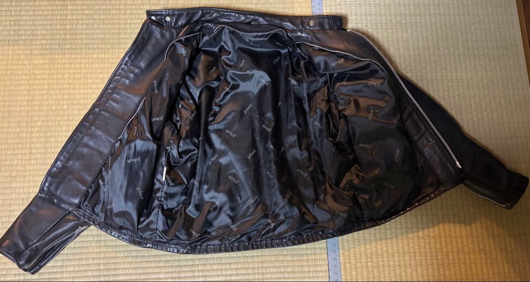 Schott レザー シングル　ライダース　サイズ44