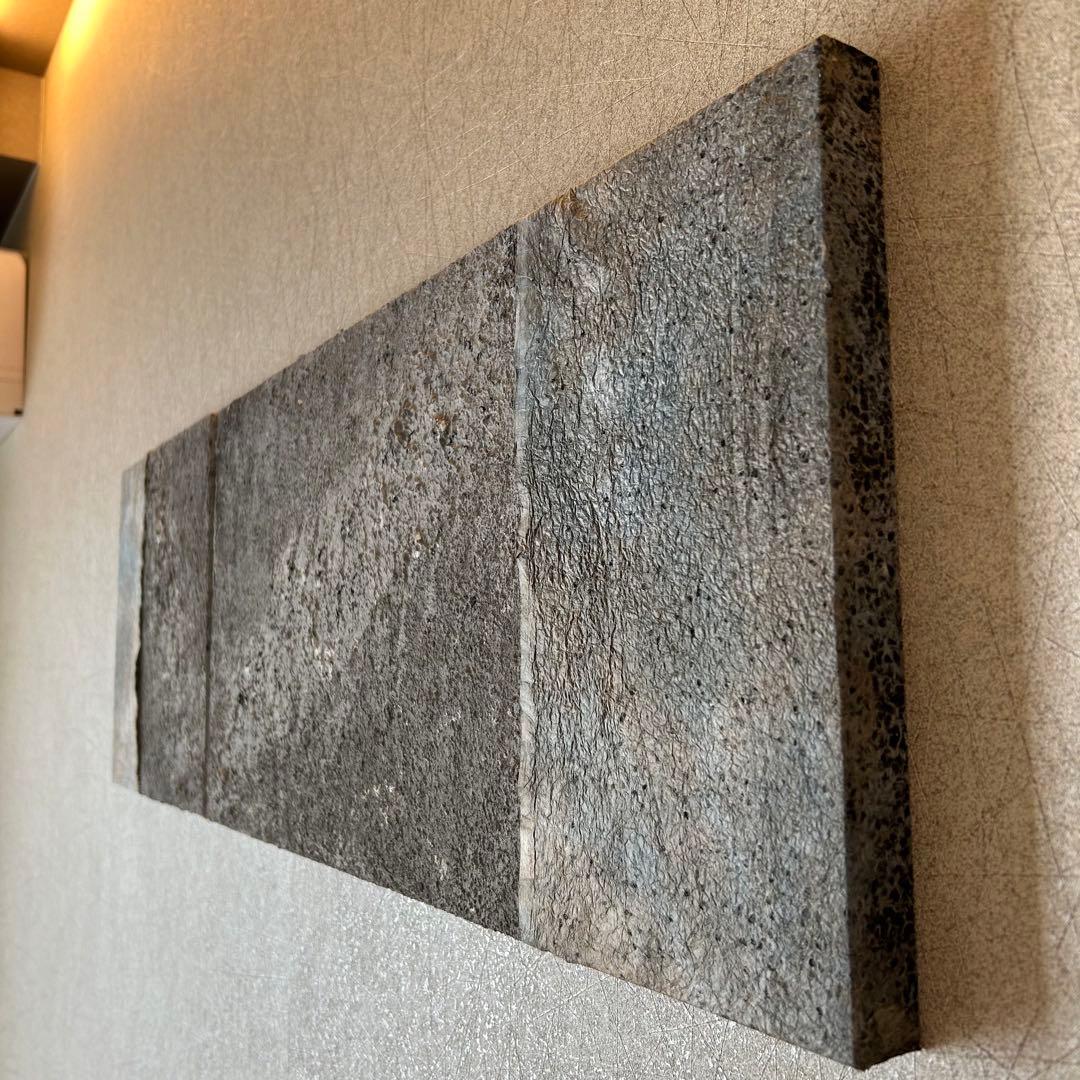 【和紙×漆喰】ファブリックパネル 2枚組 モダンアート インテリアボード 壁掛け