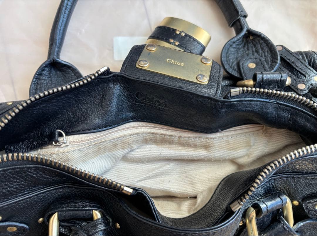 Chloe クロエ　パディントン　ハンドバッグ　ブラック