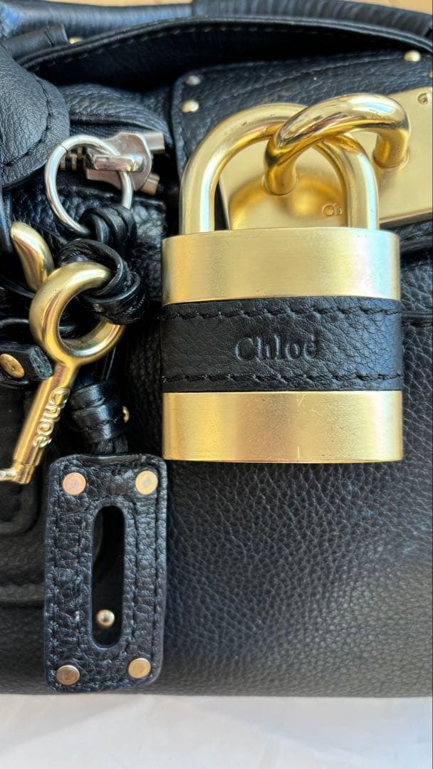 Chloe クロエ　パディントン　ハンドバッグ　ブラック