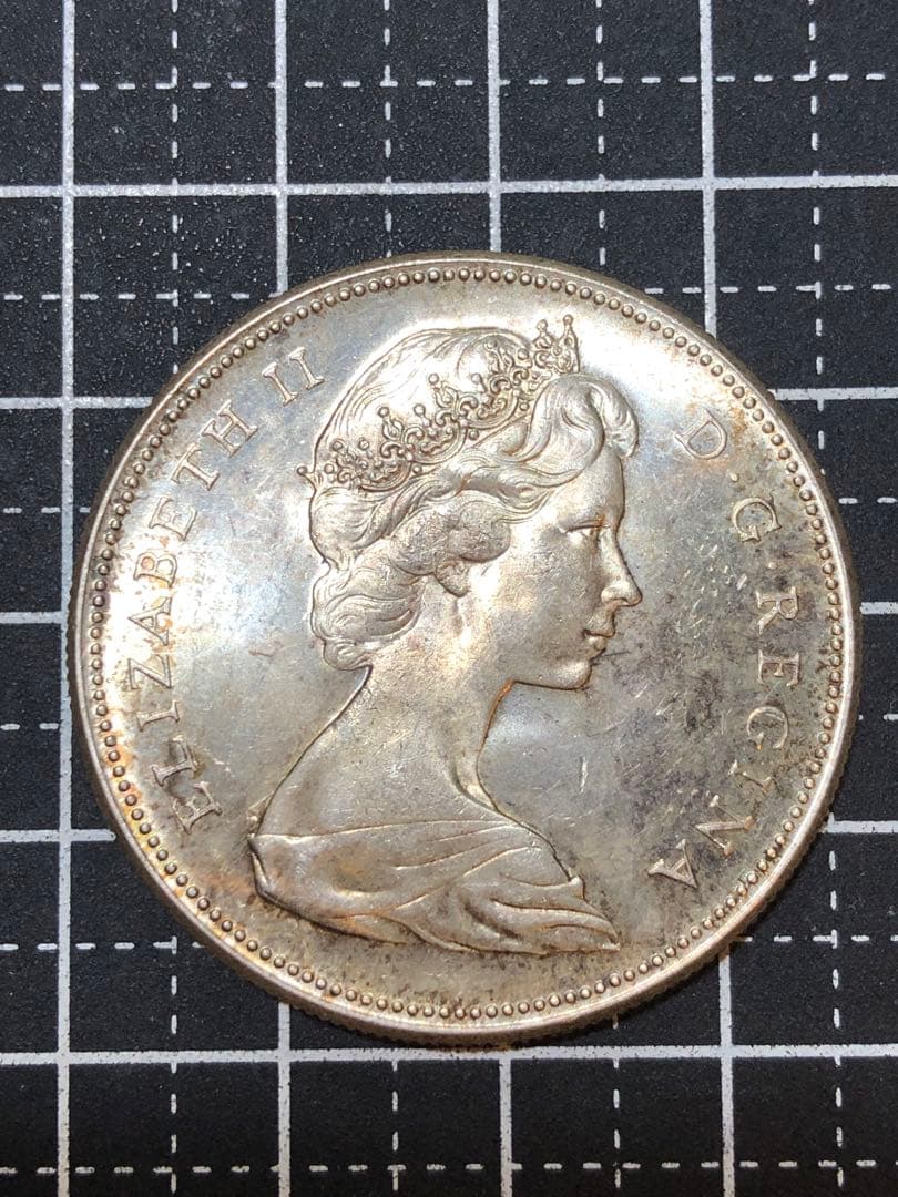 N4279【カナダ・銀貨】1967年1ドル　外貨　硬貨　古銭　　銀貨