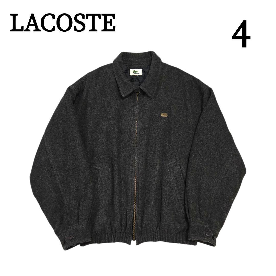 LACOSTE　ウールジャケット【4】チャコールグレー　ラコステ　スイングトップ