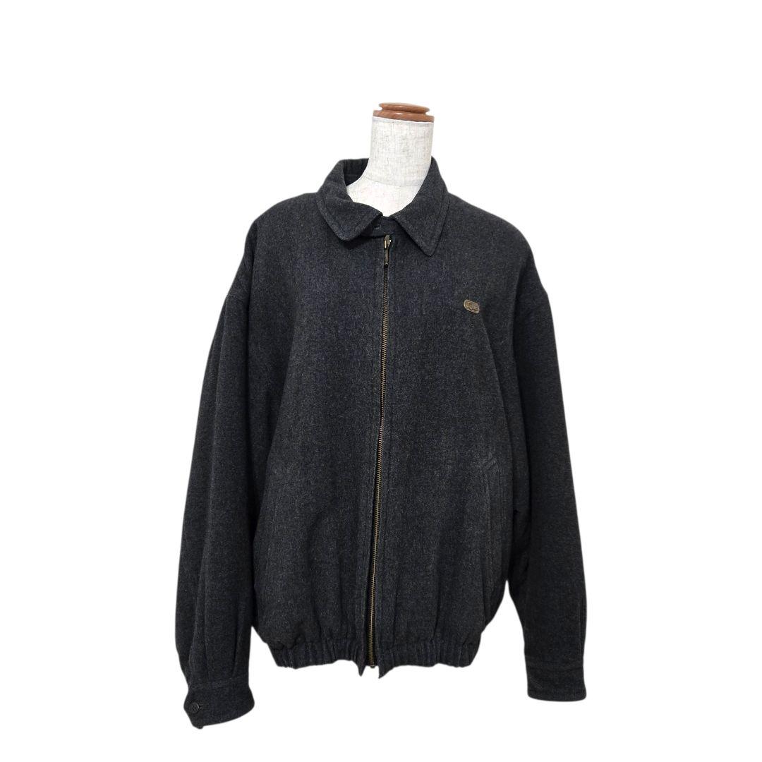 LACOSTE　ウールジャケット【4】チャコールグレー　ラコステ　スイングトップ