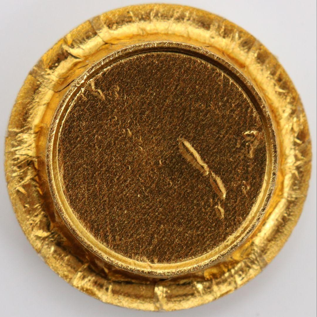 市野克明作 丹波焼 肩衝茶入 段七宝仕覆 茶道具 共箱　V913