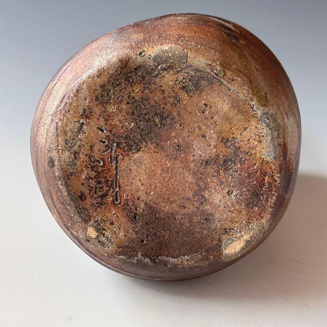 茶道具　丹波焼　花入　市野信水　共箱　焼き締め　花器　花活け　茶会　稽古