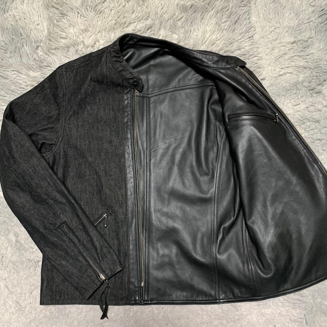 極美品 希少 LL KADOYA カドヤ シングルライダース レザージャケット