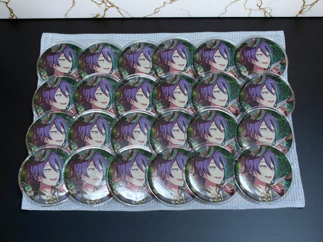 WEGO A4 白痛バ ＋神代類 グリッター缶バッジ 24点 セット