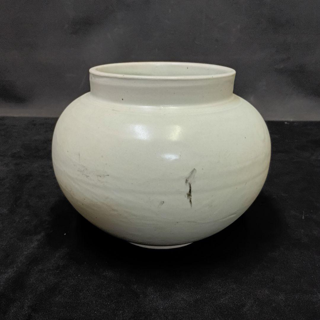 朝鮮白磁 丸型壺