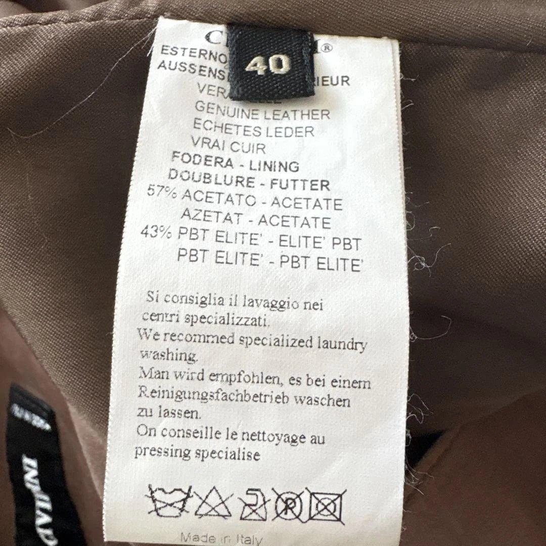 CIVIDINI レザースカート ブラウンMサイズ