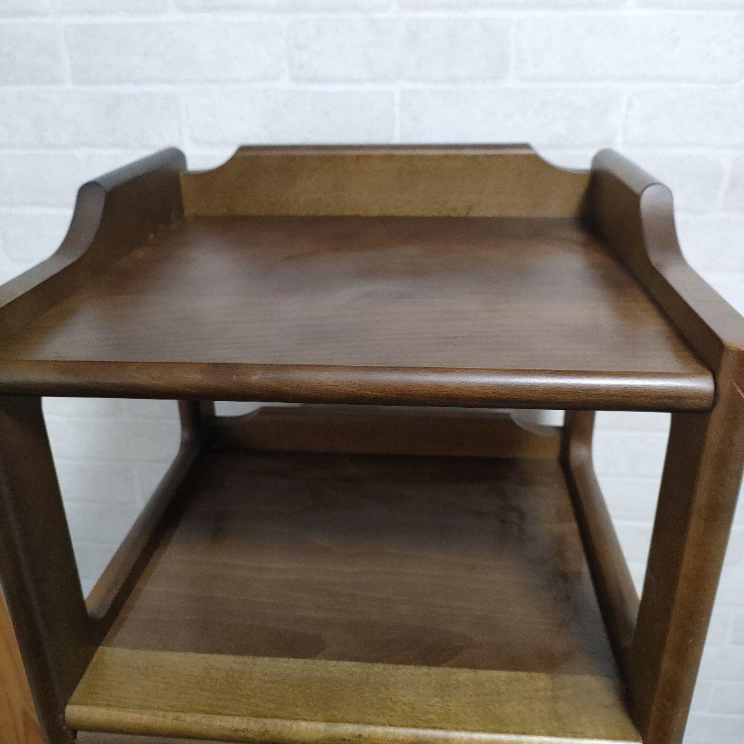 karimokuカリモク家具 電話台 花台 飾棚 サイドテーブル 引出し収納扉付