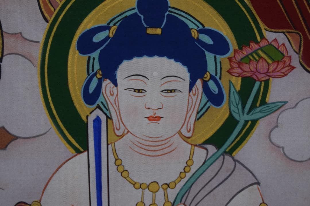 【真作】田島翠峰/十三仏図/十三佛図/掛軸☆宝船☆Z-376