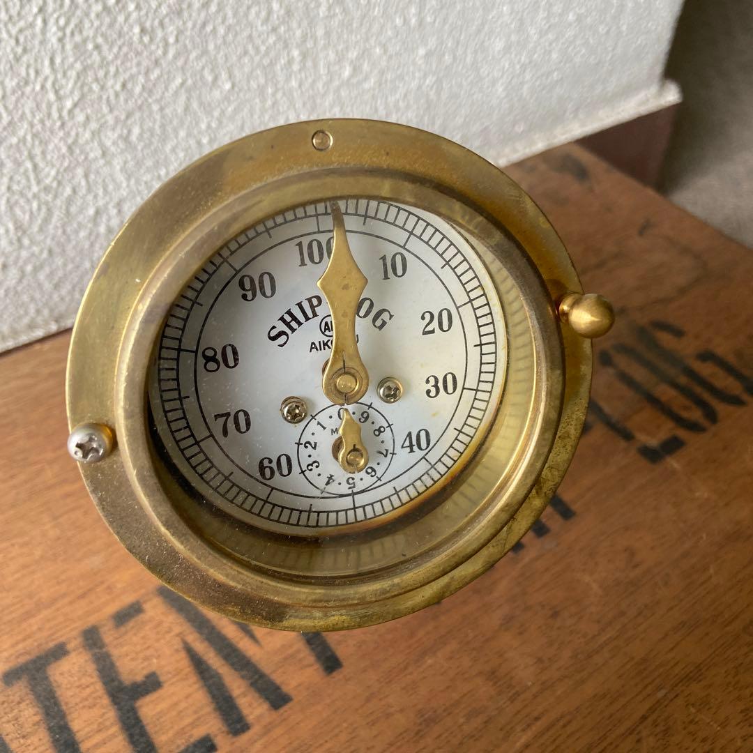 シップログ　船舶速度計（木箱入）