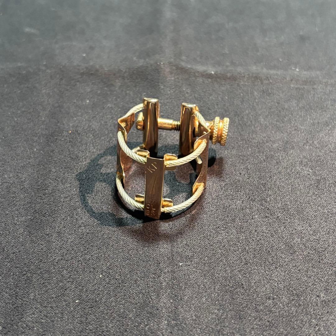 Bbクラリネット　リガチャー　K-plume ピンクゴールドプレート