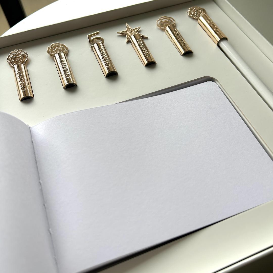 <値下げ・限定・未使用>CHANEL シャネル ゴールドキャップ＆えんぴつセット