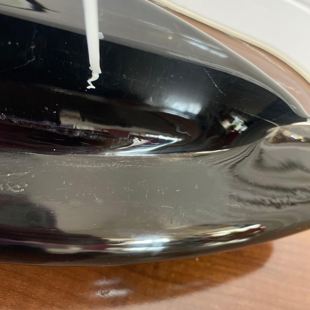 MURANOムラーノガラス イタリア製　大型　ヨット クリア　ブラック