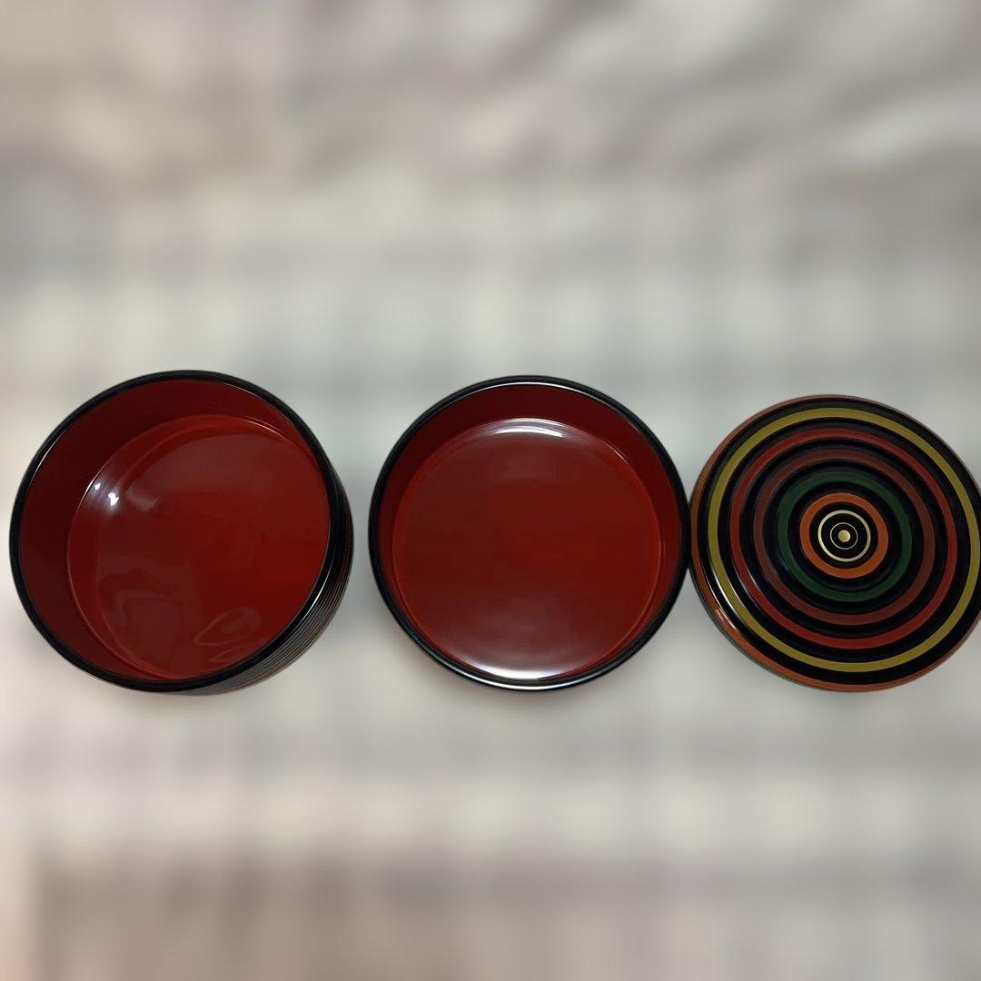 象彦　独楽　丸重箱 2段