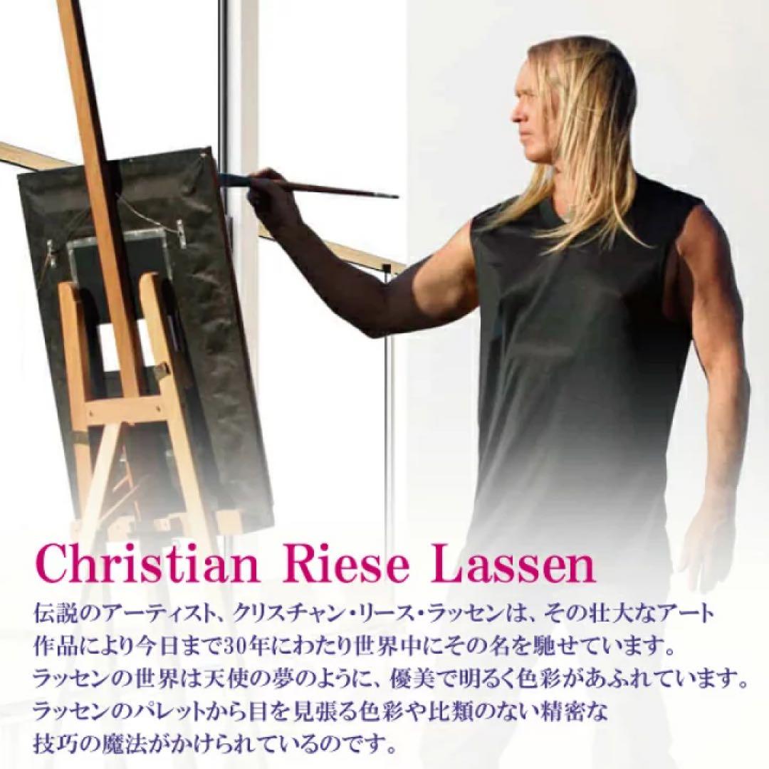 ラッセン　ロマンスオブザシー　夕日　サンセット　クジラ　風景　版画　額入り