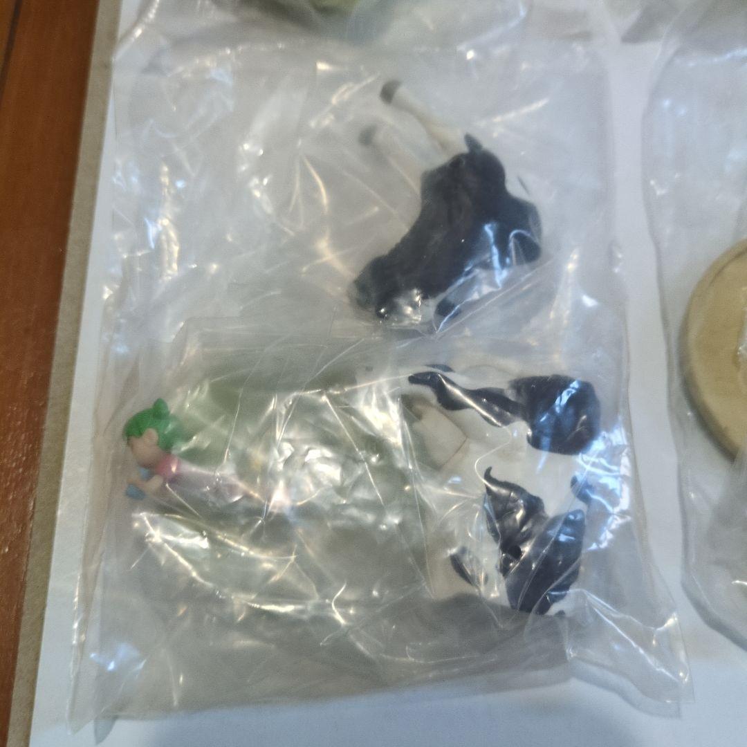 よつばと　しろとくろのどうぶつ　フィギュア　８点セット