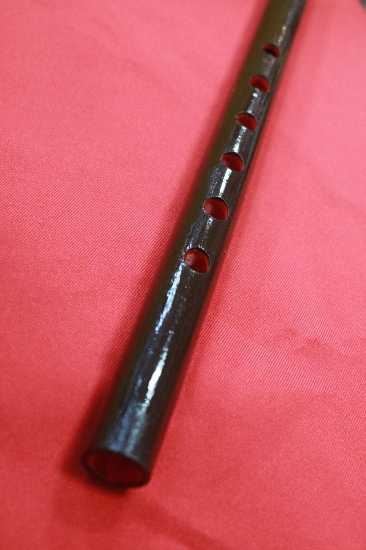 沖縄県産　琉球横笛　竹製（A♯調）音の高さになります。手工品　新品未使用