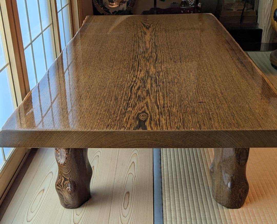 【手渡しのみ】タガヤサン一枚板座卓