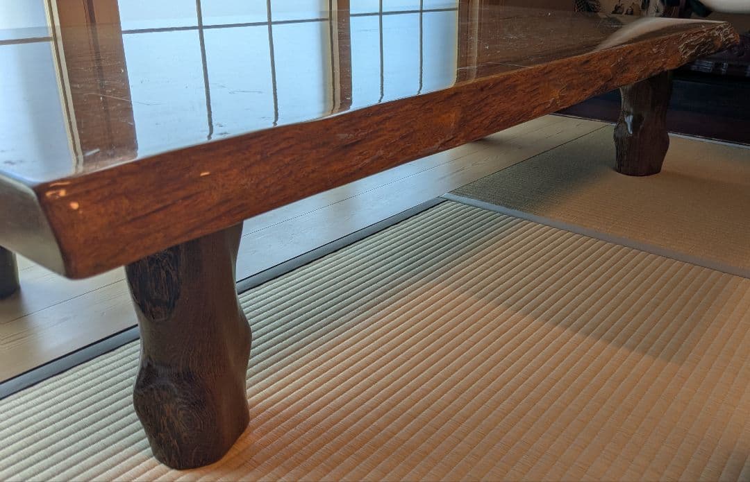 【手渡しのみ】タガヤサン一枚板座卓