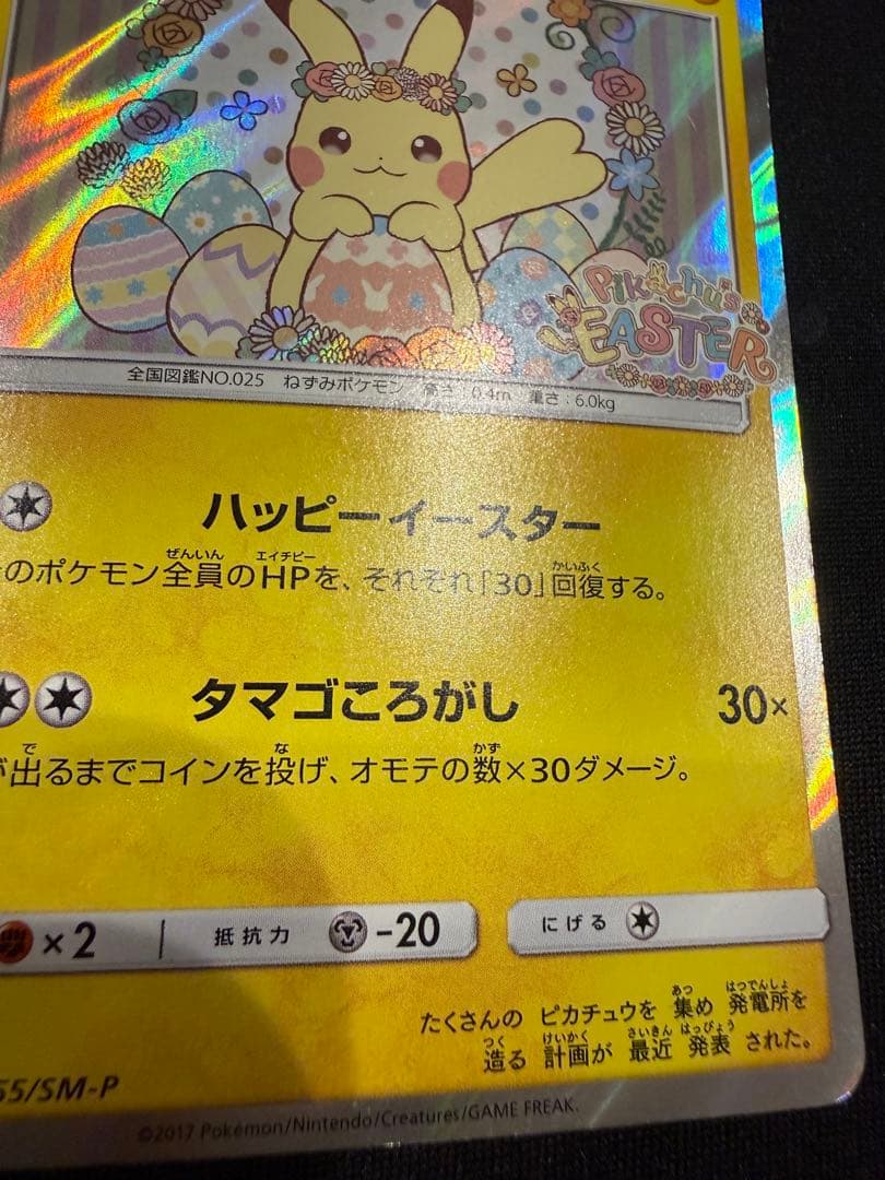 桜アフロのピカチュウ、イースターのピカチュウ　2枚の出品