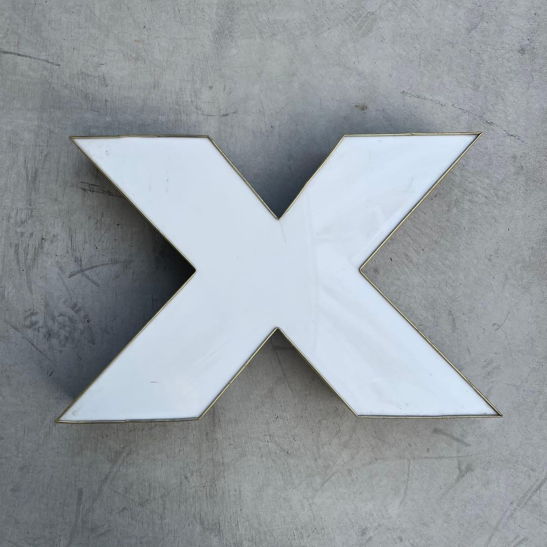 X 看板 アルファベット レターサイン 文字 アメリカ ビンテージ アンティーク