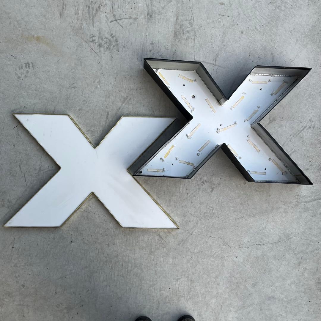 X 看板 アルファベット レターサイン 文字 アメリカ ビンテージ アンティーク